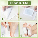 10/50 Piezas de Parches para Pies Sin Olor, Accesorios de Baño y Ducha para Cuidado de los Pies, Almohadillas Limpiadoras