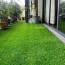 Césped artificial grande para exteriores, 400 cm x 50 cm, apariencia natural, bajo mantenimiento, fácil instalación sin herramientas, decoración duradera para todas las estaciones, ideal para jardín, patio, bodas y áreas de juego, uso en interiores y ext
