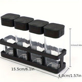 Juego de recipientes para salsa de soya, vinagre y aceite, de plástico grado alimenticio