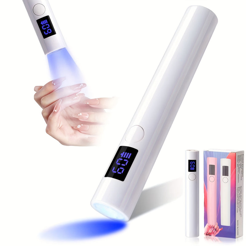 Lámpara de uñas LED mini portátil, secador de gel de uñas de secado rápido, herramienta de manicura de mano con batería de litio recargable, carga USB, sin formaldehído - Ideal para uso en casa y salón, herramienta de arte de uñas de salón|Polish de uñas