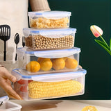 12 piezas de Contenedores para Almacenamiento de Alimentos PP con Tapas Herméticas - Aptos para Microondas y Congelador, Organizadores Rectangulares Transparentes para Cocina, Diseño Apilable que Ahorra Espacio, Libres de BPA, Duraderos y Reutilizables