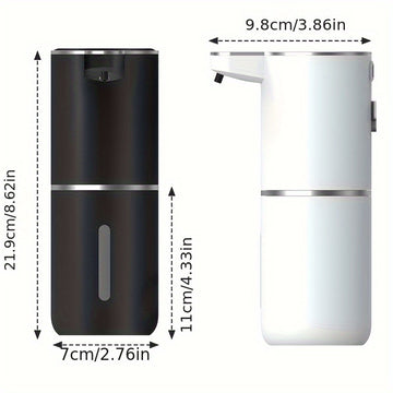 Dispensador de jabón en barra automático, sin contacto, con una sola mano, opciones negras y blancas, carga USB, batería de litio, ideal para cocina y baño, dispensador de jabón para cocina.