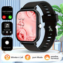 Reloj Inteligente Unisex con Llamadas Inalámbricas, Asistente de Voz AI, Pantalla Táctil Completa, Notificaciones de Mensajes y Múltiples Modos Deportivos - Compatible con Teléfonos Android y Apple