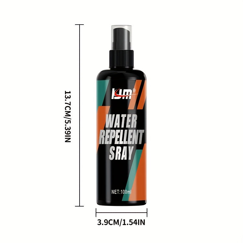 100ml Spray repelente al agua hidrofóbico - Recubrimiento antilluvia para parabrisas, espejos y cristales de automóviles, kit de pulido protector de larga duración