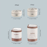 2/3 piezas de caja de almuerzo aislada japonesa de acero inoxidable 304 - Caja térmica para oficina y microondas - Tazón portátil multicapa para estudiantes - Cuenco con tapa para camping al aire libre