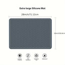 Protector de estufa de silicona, 71,12 x 50,8 cm, grande, antideslizante, resistente al calor, cubierta para encimera de cocina, almohadilla plana para campana extractora de vidrio para estufa eléctrica, kit de repuesto decorativo
