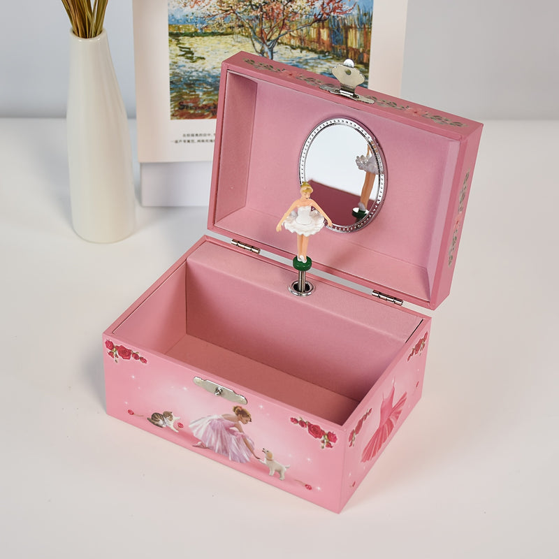1 Unidad, Caja De Música Para Bailar, Joyero, Regalo De Cumpleaños Para Niñas, Caja De Almacenamiento De Joyas, Regalo Para Mujeres, Para Decorar El Hogar, La Sala De Estar, La Oficina, Regalo Para El Día De La Madre, Año Nuevo Y Pascua