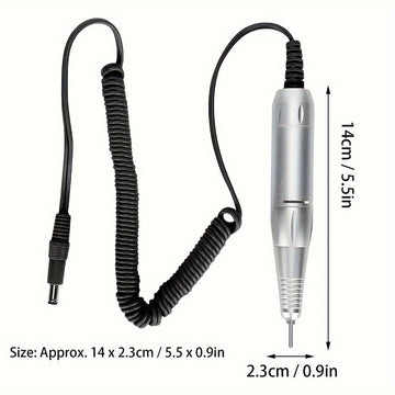 Mango de taladro eléctrico profesional para uñas, taladro de decoración de uñas de 35000RPM, pieza de mano, máquina de pulido, accesorio de taladro de manicura