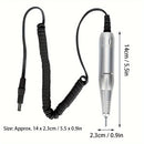 Mango eléctrico profesional para taladro de uñas, 35 000 RPM, accesorio para taladro de manicura, lima, pulidora, amoladora (sin olor, alimentación de CC, 36 V o menos)