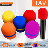 5 Piezas de Fundas de Espuma para Micrófono Universal, Pantalla Antiviento para Microfónicos Manuales