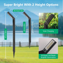 Luz solar exterior HOTU - Iluminación solar de 12 horas para senderos, aceras, garajes, senderos de paisaje, iluminación de paisaje | Luz exterior moderna | Soporte de plástico duradero, luces solares