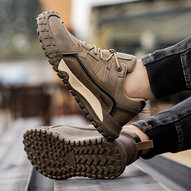 Botas de Seguridad para Hombre, Punta de Acero, Antideslizantes, Resistentes a Impactos y Perforaciones, Calzado Multifuncional de Alta Calidad para Caza, Senderismo y Uso Diario o Casual