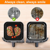 Liner de aire de silicona, reutilizable antiadherente, para freidora de aire Philips 3000/NA350 Tefal9018, bandeja de horno, sartén de parrilla