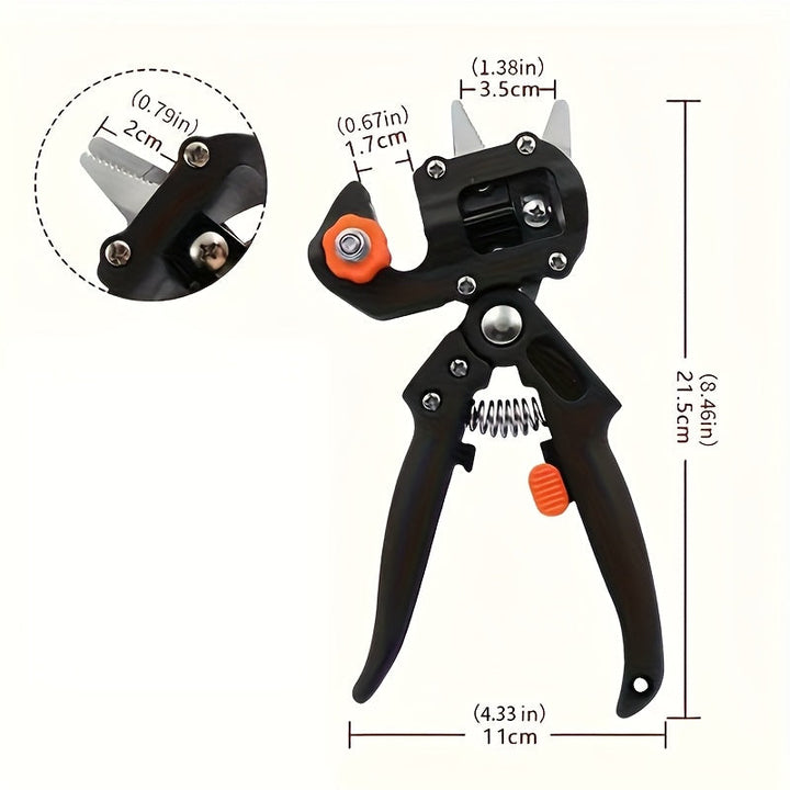 Un Paquete, Tijeras de Jardín Súper Afiladas y Resistentes para Jardinaje con Bloqueo de Seguridad para Poda y Modelado Fácil - Cortaúñas Manual Ergonómico Adecuado para Horticultura, Vallas y Diseño Paisajístico