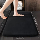 Alfombra de Baño de Esponja Ultra-Suave 25D Gruesa - Antideslizante, Absorbente para Decoración del Hogar, Perfecta para Cocina, Lavandería y Dormitorio, Alfombras de Baño