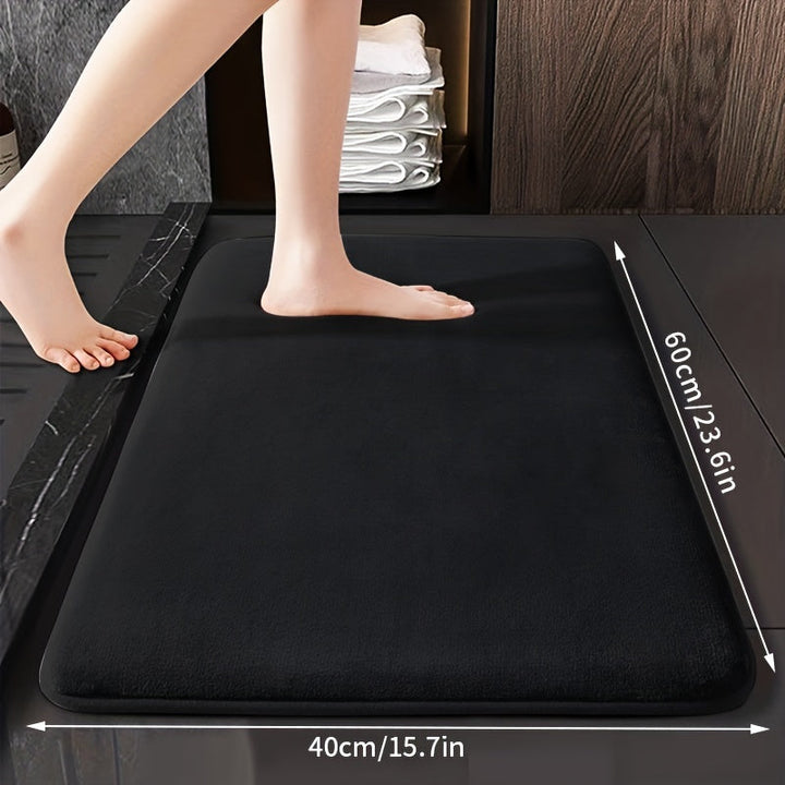 Alfombra de Baño de Esponja Ultra-Suave 25D Gruesa - Antideslizante, Absorbente para Decoración del Hogar, Perfecta para Cocina, Lavandería y Dormitorio, Alfombras de Baño