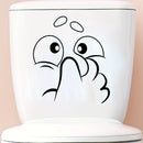 1pc Calcomanía Humorística para Inodoro, de Plástico, Autoadhesiva, Decoración para Inodoro