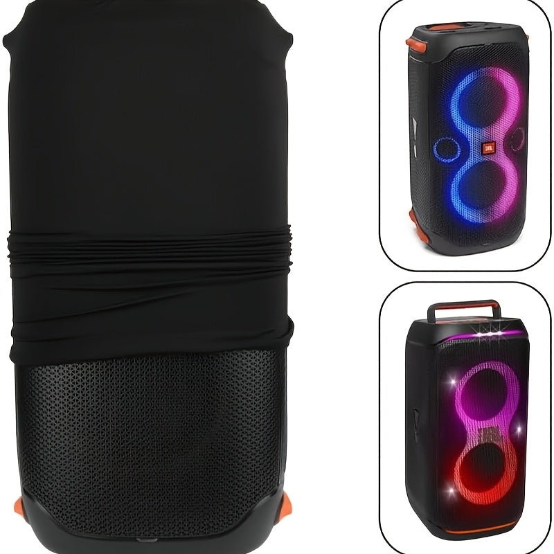 Funda protectora negra resistente a rayones para altavoz JBL Partybox 100/110/Club 120, con cierres seguros, lavable a máquina, para sistemas de sonido portátiles, equipos de DJ y presentaciones en vivo, cubierta duradera para altavoces