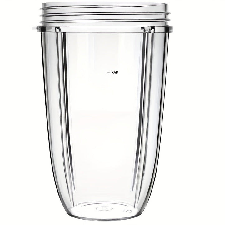 Taza de reemplazo para Nutribullet - 32 oz, 24 oz, 18 oz - Plástico transparente, apta para alimentos, ideal para licuadoras NutriBullet 600W y 900W, accesorio Nutribullet | Diseño elegante | Plástico duradero