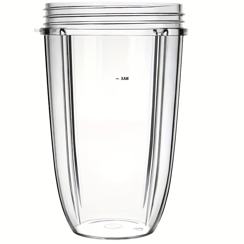 Taza de reemplazo para Nutribullet - 32 oz, 24 oz, 18 oz - Plástico transparente, apta para alimentos, ideal para licuadoras NutriBullet 600W y 900W, accesorio Nutribullet | Diseño elegante | Plástico duradero