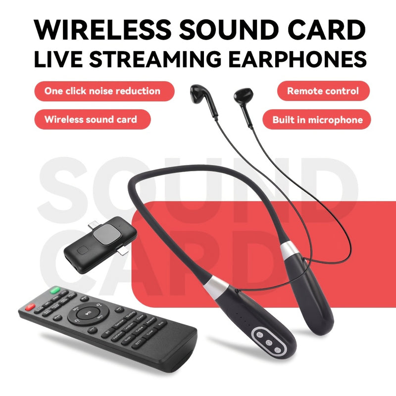 Conjunto de Equipo para Podcasting LMBGM, Auriculares con Micrófono Inalámbrico, Receptor de Tarjeta de Voz Remota Multifunción para Lightning/Type-C, Ideal para Grabación, Canto, Transmisión en Vivo y Juegos (Regalos para Navidad)