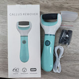 Amoladora eléctrica recargable USB, dispositivo de eliminación y protección para pies en color beige claro, máquina de belleza para el hogar