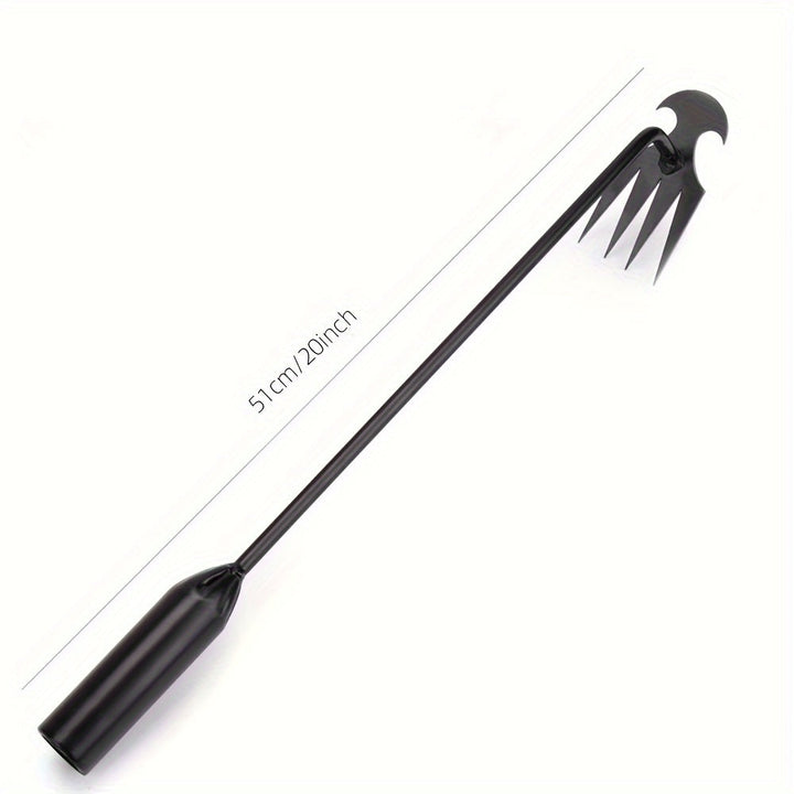 Rastrillo y Pala de Jardinería de Acero Inoxidable - Herramienta multifuncional para jardinería, adecuada para el mantenimiento del jardín y la excavación de hortalizas, duradera y resistente al óxido con revestimiento galvanizado