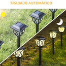 Lámpara solar para jardín, decoración exterior, luz solar nueva para patio, jardín, villa, césped, habitación (7 piezas)