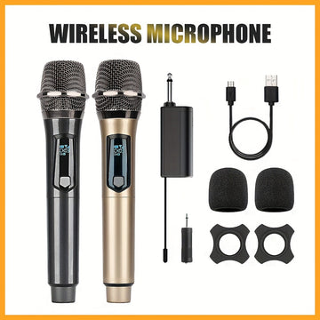 Micrófono inalámbrico para casa y exterior de KTV portátil para actuaciones de canto, sistema de micrófonos de mano, LMGBM
