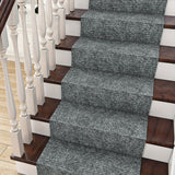 Alfombra antideslizante con acolchado para escaleras y pisos - Lavable a máquina, poliéster tejido, respaldo de PVC, sólido y rayado, pelo bajo, Navidad y Halloween, hecha a máquina - 60.96x182.88cm / 60.96x365.76cm Opciones