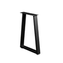 Patás de muebles metálicos trapezoidales de alta resistencia, acabado metálico antiguo, patás de mesa robustas con tapas de goma antideslizantes, con tornillos de montaje para escritorio, sofá, mesa de conferencias y soporte de marco de silla de oficina