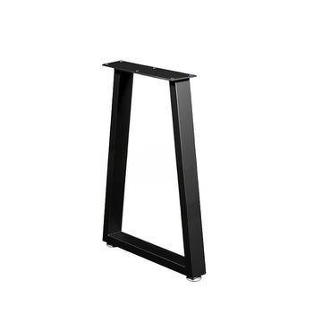 Patás de muebles metálicos trapezoidales de alta resistencia, acabado metálico antiguo, patás de mesa robustas con tapas de goma antideslizantes, con tornillos de montaje para escritorio, sofá, mesa de conferencias y soporte de marco de silla de oficina