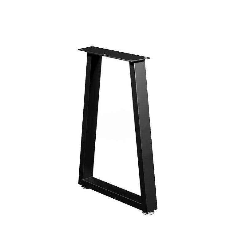 Patás de muebles metálicos trapezoidales de alta resistencia, acabado metálico antiguo, patás de mesa robustas con tapas de goma antideslizantes, con tornillos de montaje para escritorio, sofá, mesa de conferencias y soporte de marco de silla de oficina