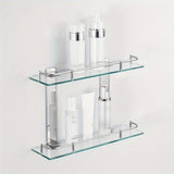 1 estante de vidrio rectangular, versátil para cocina, baño y fácil de instalar