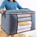 Organiza tu hogar con esta bolsa de almacenamiento de ropa de gran capacidad - ¡Asa reforzada, tela gruesa y cremallera resistente! Accesorios de dormitorio Almacenamiento debajo de la cama