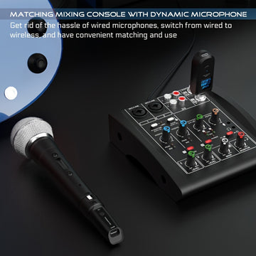 AMACEX K-11 Transmisor y receptor inalámbrico XLR, adaptador de micrófono XLR cableado a inalámbrico, adaptador XLR a 1/4", para micrófonos dinámicos/condensadores, interfaz de audio