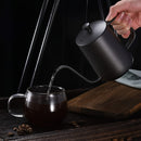 Tetera de acero inoxidable con pico de ganso para café y té - 350 ml, pico de vertido preciso para uso en el hogar y la cocina, ideal para acampar