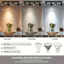 Colgante de Techo Industrial Moderno - Fácil Instalación, Montaje Semi-Encajonado para Restaurantes, Cafeterías, Dormitorios y Exposiciones - Base de Bombilla GU10 (Bombilla No Incluida), Foco, Iluminación Decorativa, Perfecto para Regalos de Navidad, Of