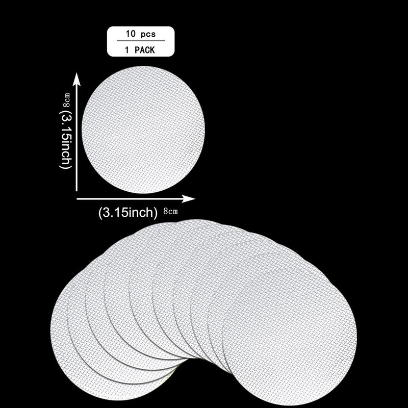 10 piezas de pegatinas antideslizantes, PEVA circular, transparente, impermeable, escaleras, escalones, ducha, bañera, pegatinas antideslizantes, cinta de seguridad, alfombrilla para bañera