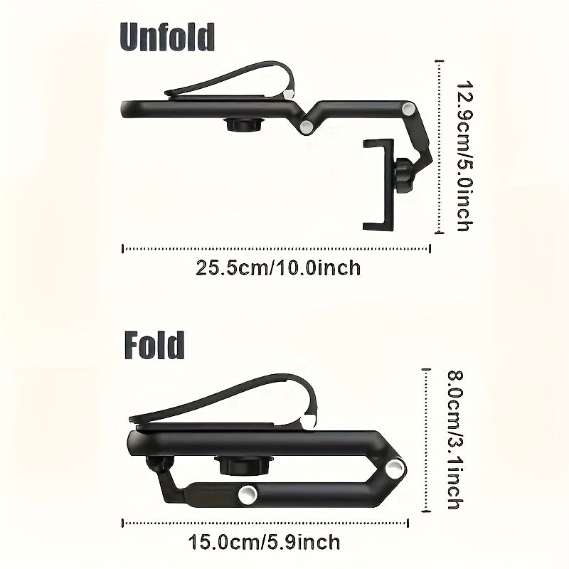 Soporte para teléfono móvil de parasol giratorio universal 360° para coche, soporte de navegación para automóviles, material duradero ABS, ajustable y adecuado para vehículos, cocinas y dormitorios