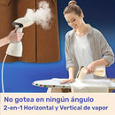 Calentador de ropa 2 en 1 con función dual y plancha - Diseño sin fugas, vapor horizontal y vertical, enchufe de 110-120V para EE. UU., mango ergonómico para eliminar arrugas rápidamente, calentador de ropa, lavado en casa, estética moderna, construcción