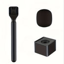 Adaptador de micrófono portátil, adaptador de instalación de mango de micrófono, adaptador conveniente para grabación de entrevistas y creación de contenido, juego de adaptadores de collar inalámbrico para DJI y RODE, cubierta de esponja de micrófono/man