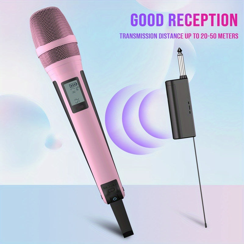 Microfono sin varillas G-MARK SKM9000 Profesional UHF con Frecuencia Ajustable y Carcasa Metálica para Eventos, Enseñanza y Bodas