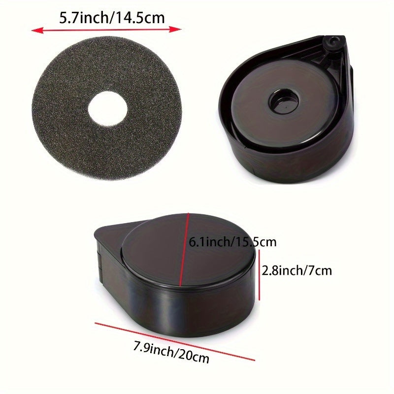 1Pc, Herramientas de barman de 3 niveles, Contenedores de vidrio de sal y azúcar de plástico de 3 capas, Con soportes para especias, Diseñados para margaritas y bebidas mezcladas, Equipo de barman.