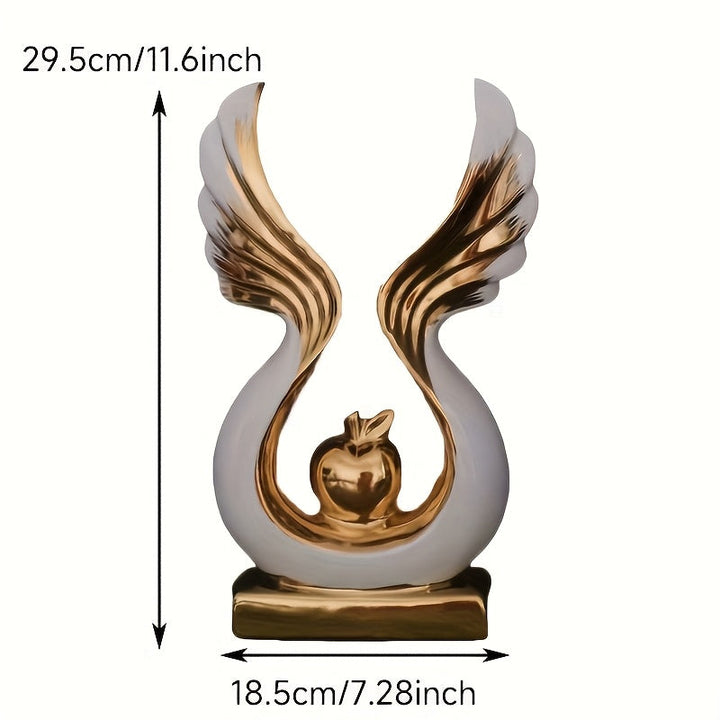 Adorno de Manzana, Estante Decorativo de Lujo Ligero para Sala, Vitrina de Vinos o Oficina - Regalo Creativo para Inauguración o Casa Nueva