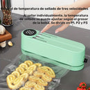 Sellador de vacío multifuncional con bomba rápida - Recargable por USB, batería de litio de 1200mAh, operación de un clic para sellado rápido de snacks, carne, frutas y verduras, dispositivo de conservación de alimentos de ahorro de espacio, ahorro de ve