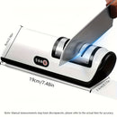 1 pieza, Piedra de afilar cuchillos eléctrica con control de 2 velocidades, Adecuada para cuchillos de cocina y hojas abiertas, Herramienta portátil para uso doméstico para afilar tijeras y cuchillos rápidamente puliendo las hojas de acero