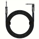 Cable de Guitarra Eléctrica Duradero de 10ft/20ft - Cable de Instrumento Macho a Hembra con Conectores de 1/4", Cable Redondo Flexible para Bajo, Teclado y Amplificador de Audio - Negro con Bandas de Goma Organizadoras, Accesorios para Guitarra Eléctrica