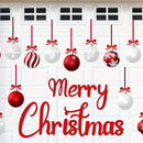 31piezas Decoraciones de Navidad para Puertas de Garaje Magnetas - Bola de Navidad Feliz Fiestas Refrigerador Cocina Decoración - Decoraciones de Navidad - Selección Polichromática