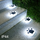Luz de sendero con montaje semihundido alimentada por energía solar, plástico, batería de níquel de 600mAh, con sensor de luz, para exterior, patio, jardín de la casa, decoración de césped